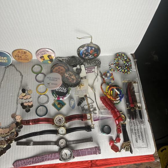 Women’s draw junk lot Watches, Necklaces, Pens custom jewelry Lot Of 42 main image 5